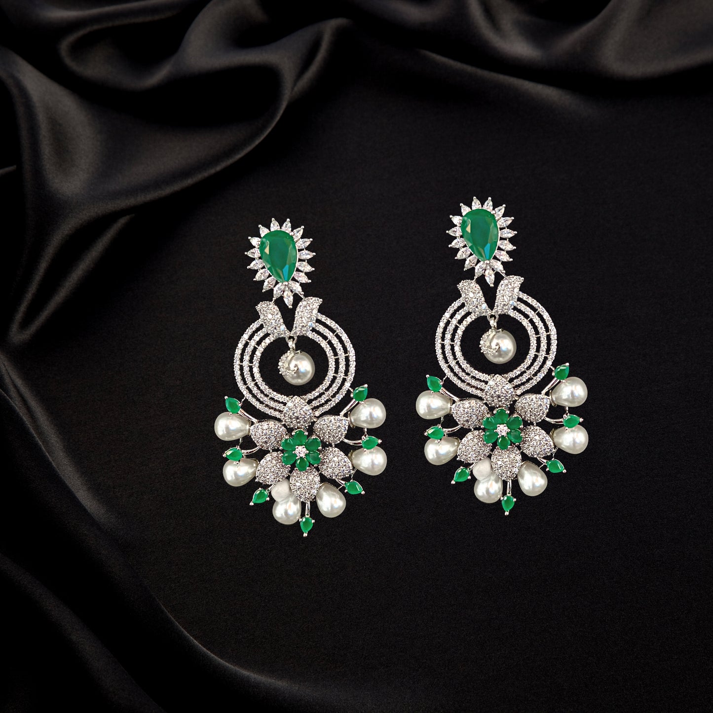 Pearl Embellished Earrings