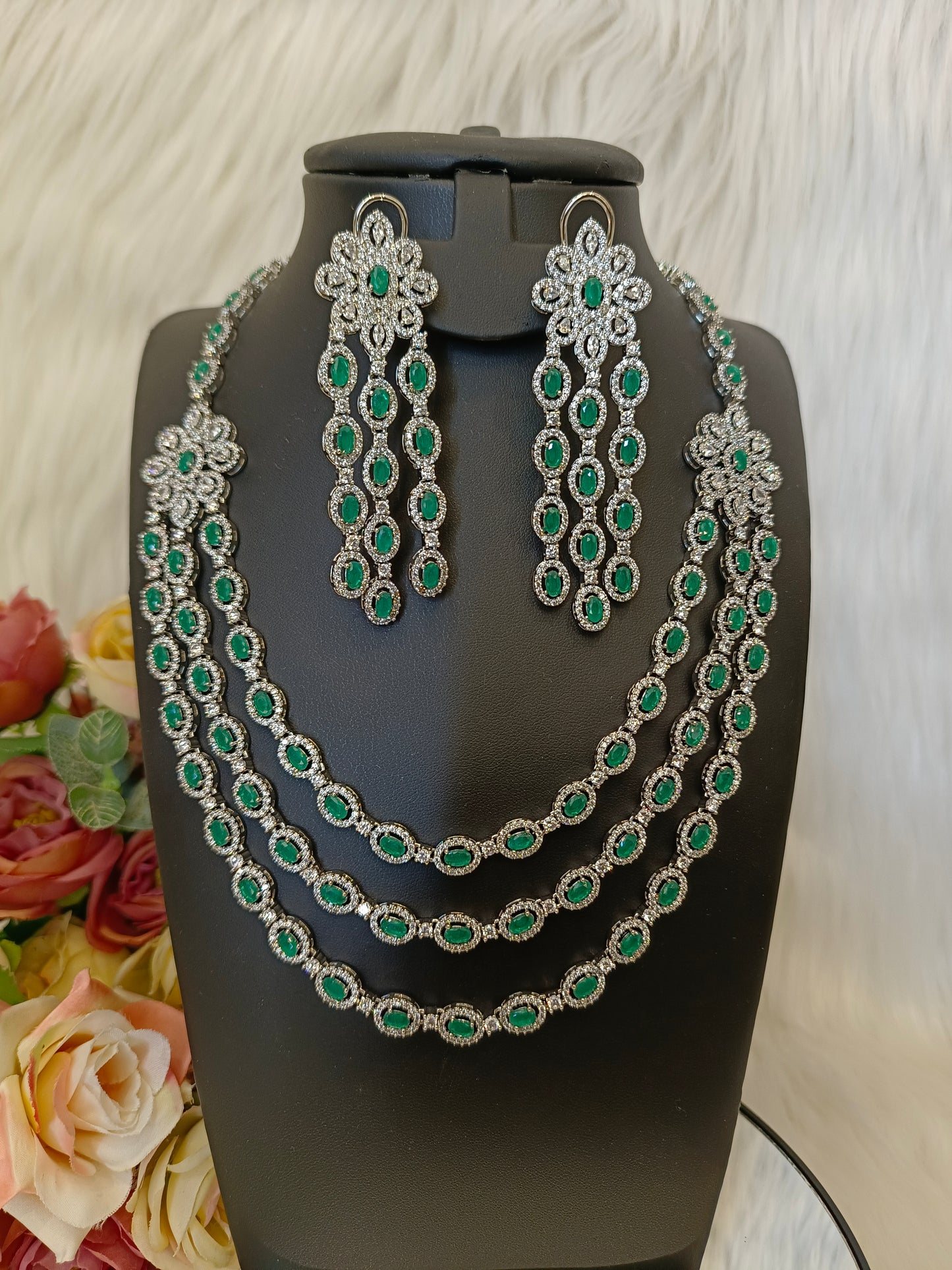 Three Layer Luxury Necklace Set