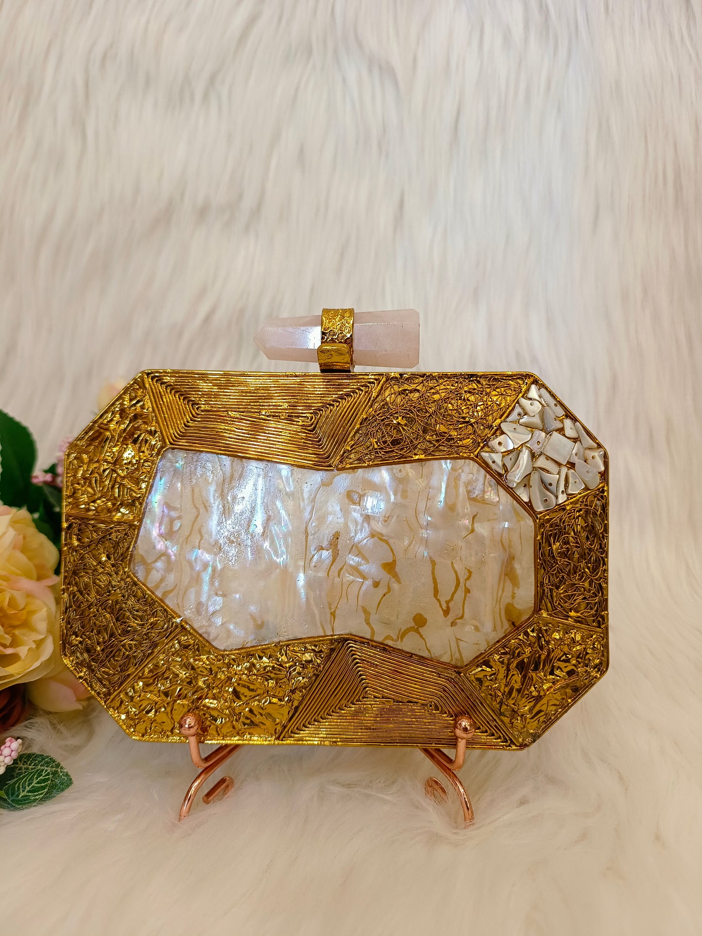 Mother of Pearl Evening Clutch