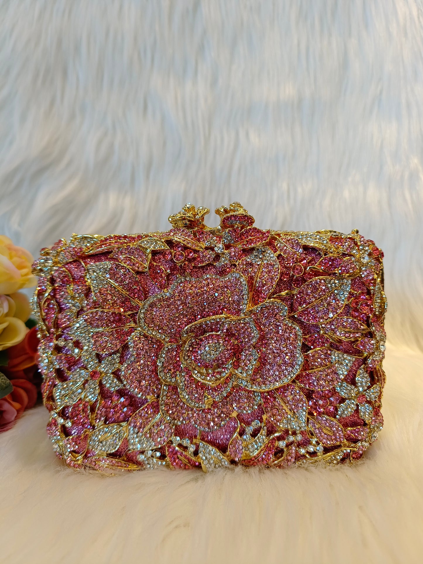 Floral Luxury Evening Clutch