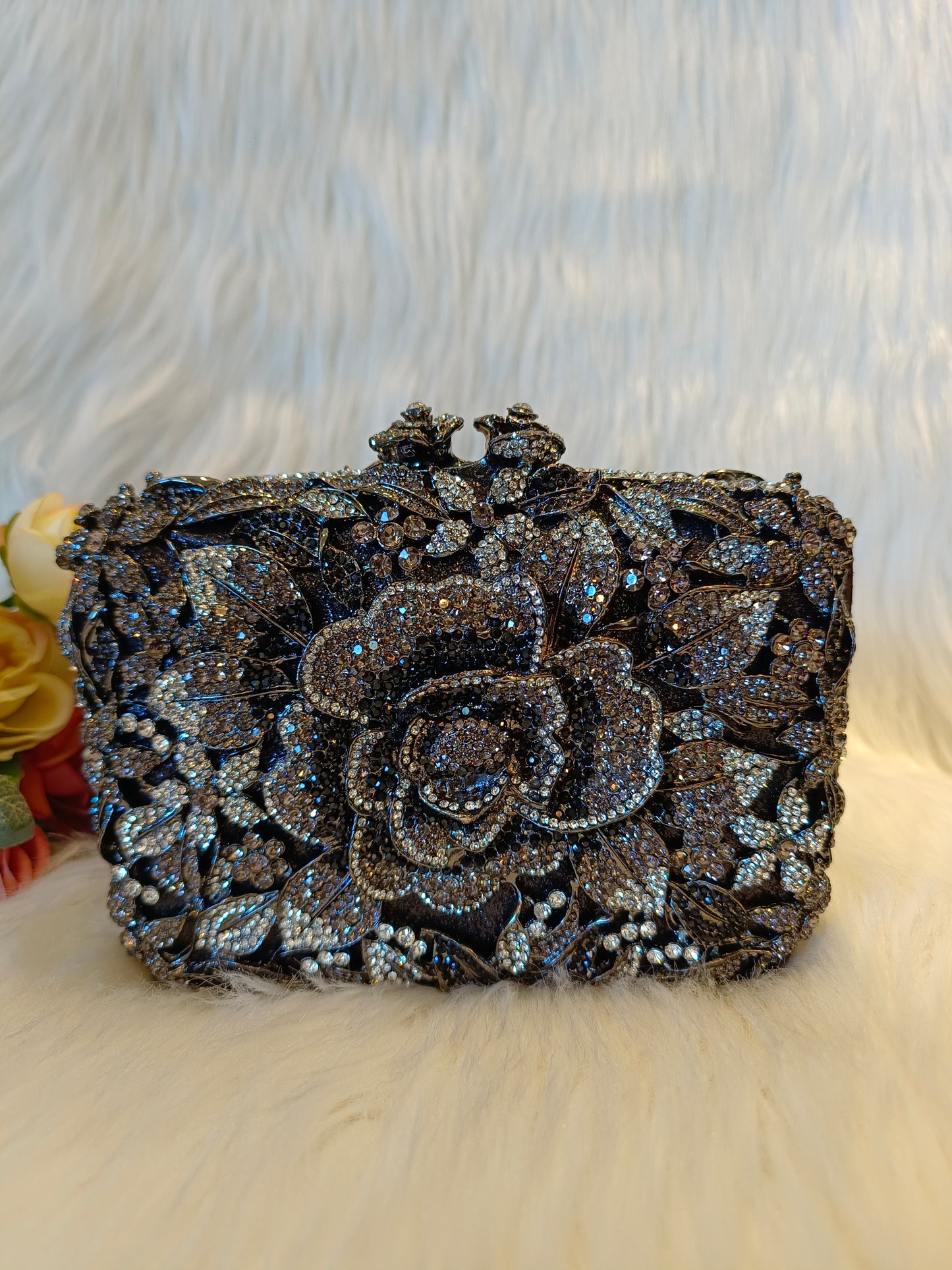 Floral Luxury Evening Clutch