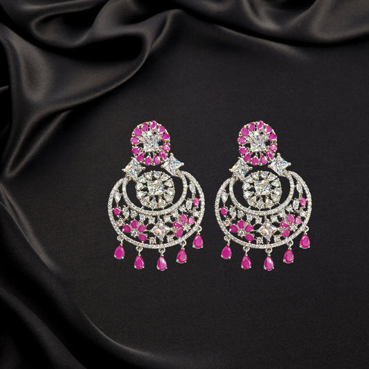 Designer Ruby Earrings