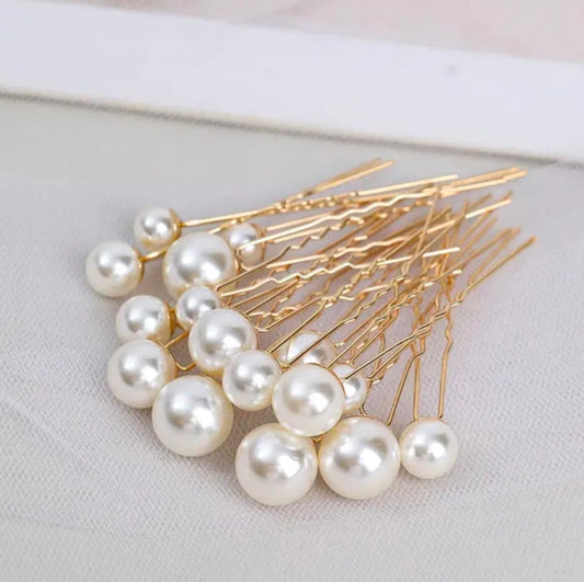 Pearl Hair Pins (16 pcs)