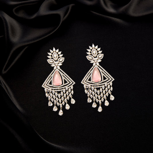 Pink Diamond Earrings